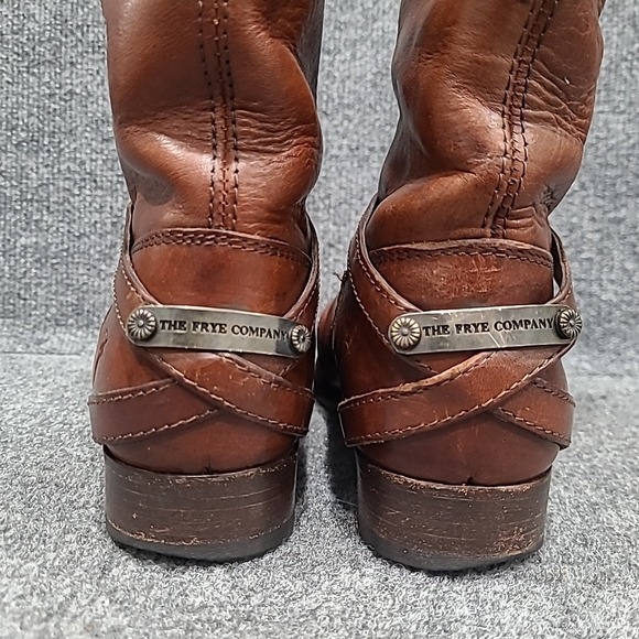 Frye 'Lindsay Plate' 76796‎ Women's Riding Boot- Brown- Size 7.5B - Picture 5 of 16